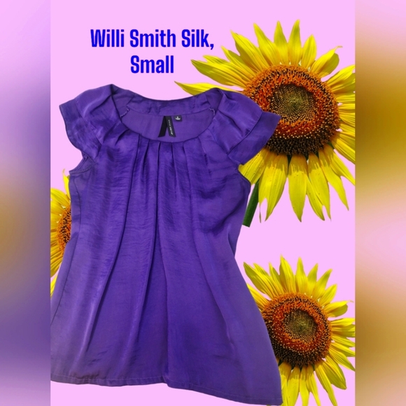 New Willi Smith Silk Blouse, Small - Picture 1 of 3